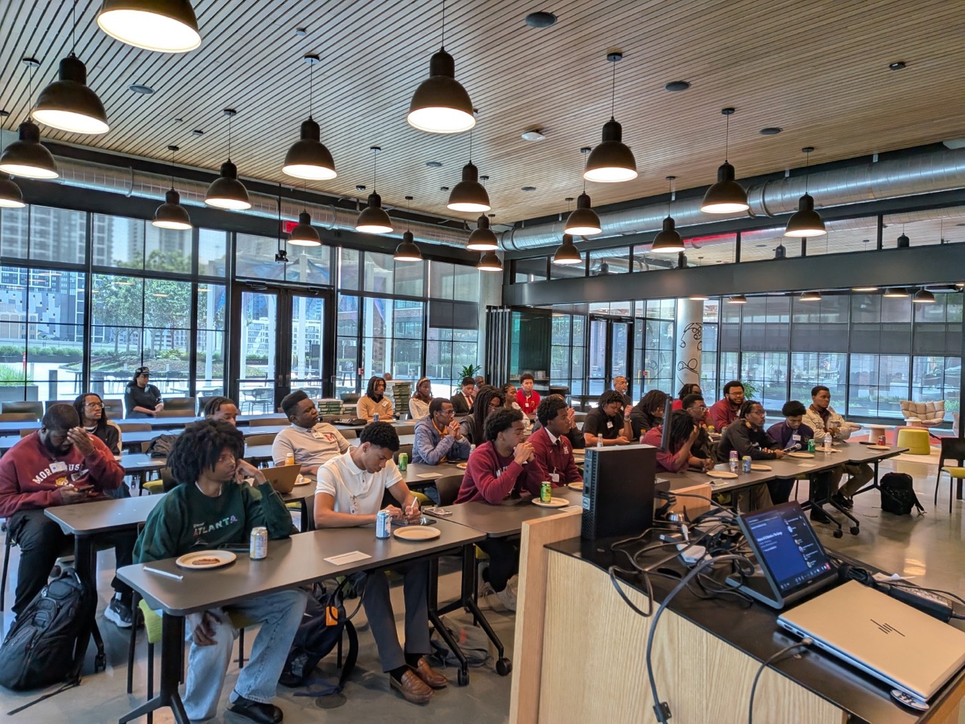 AARI leadership presenting applied AI infrastructure work